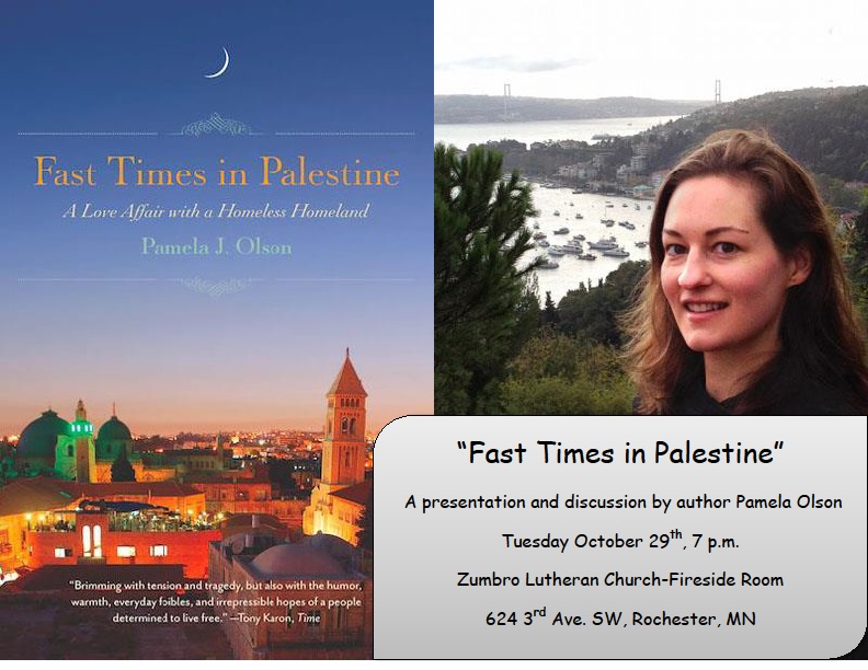 Fast Times in Palestine Author Comes to Rochester